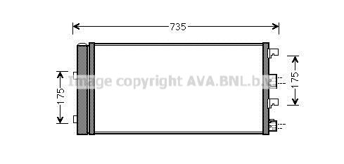 AVA QUALITY COOLING Lauhdutin, ilmastointilaite DA5004D